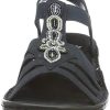 Rieker 60836-14, Sandales Bout fermé Femme, Bleu (Pazifik 14), 37 EU
