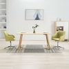 Lot de 2 Chaises de Salle à Manger Pivotantes vertes