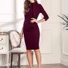 41LKA29sR3S._SL500_.jpg Miusol Robe de cocktail rétro à volants pour femme bordeaux