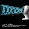 41QF6oKMB3L._SL500_.jpg IRIS USA, Inc. Woozoo PCF-SDC18T Ventilateur de circulateur oscillant personnel compact avec télécommande, grand format, blanc