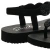 Skechers Meditation-Stars & Sparkle, Tongs Femme, Noir (Black Mitobuck/Rhinestone/Trim BBK)