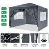 41W77RK1DL._SL500_.jpg Tonnelle 3x6m/3x3m, Tonnelle de Jardin Tonnelle Pliante imperméable avec Tissu Oxford Anti-UV Premium 210D Tente de Reception avec 4 côtés Parois pour Jardin Fête Camping Mariage (3x3 m, Noir)