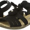 Rieker 61695-00, Sandales Bout fermé Femme, Noir
