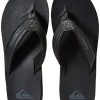 41bLqyWqEEL._SL500_.jpg Quiksilver Carver Nubuck, Tongs. Homme, Solide Noir, 44 EU