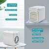 41dG0blVsJS._SL500_.jpg Refroidisseur d'air portable - Boîte à glaçons intégrée - Batterie 2000 mAh - Petit climatiseur alimenté par USB - Mini refroidisseur d'air mobile - Pour la maison, le bureau, le dortoir, l'extérieur