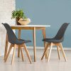41ezcneEqRL._SL500_.jpg IDMarket - Lot de 4 chaises SARA Gris foncé pour Salle à Manger