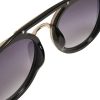 Urban Classics Sunglasses Ibiza with Chain Lunettes de Soleil, Noir/doré, Taille Unique Mixte
