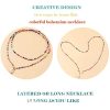 41ioSrqSQS._SL500_.jpg MNSYD Bohême Coloré Perlé Collier Ras du Cou Plage Perles Colliers pour Femmes Adolescentes Multi Couleur Puka Shell Pendentif Perle Couches Cou Chaîne Bijoux
