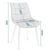 EUGAD Lot de 2 Chaises de Salle à Manger Chaise de Cuisine Assise en Velours, Pieds en métal doré,Noir 0670BY-2