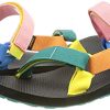41uDSgPG9sS._SL500_.jpg Teva Original Universal, Sandales Bout Ouvert Femme, Multicolore (90s Multi SMU)