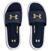 41yy1LDRdmL._SL500_.jpg Under Armour Ignite V Slide, Sandale glissante Homme, Academy 400 Blanc