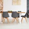41zUHkTwX7L._SL500_.jpg IDMarket - Lot de 4 chaises SARA Gris foncé pour Salle à Manger