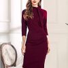 41zcxoSHsPS._SL500_.jpg Miusol Robe de cocktail rétro à volants pour femme bordeaux