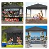 513j6C2qm0L._SL500_.jpg Tonnelle 3x6m/3x3m, Tonnelle de Jardin Tonnelle Pliante imperméable avec Tissu Oxford Anti-UV Premium 210D Tente de Reception avec 4 côtés Parois pour Jardin Fête Camping Mariage (3x3 m, Noir)