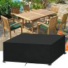 513whdX0WSL._SL500_.jpg SanGlory Housse Table Jardin Rectangulaire Housse de Protection Imperméable pour Meubles de Jardin Housse de Protection pour Salon de Jardin Bâche de Protection Étanche Tissu Oxford (250 x 150 x 90cm)