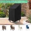 518X0om09ML._SL500_.jpg SAFETYONSHOP Housse de Chaise de Jardin 2 Pièces, Housse Protection Meuble Jardin en Tissu Oxford 210D Imperméable avec Boucle Lacet Pochette Housse Chaise Extérieur (75 * 75 * 120 cm)