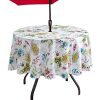 51DKPyCn8L._SL500_.jpg Benson Mills Nappe Anti-déversement pour intérieur et extérieur pour Printemps/été/fête/Pique-Nique 70" Round with Umbrella Hole Motif Floral