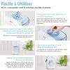 51DWI804uJL._SL500_.jpg Climatiseur portable,Manwe Mini refroidisseur d'air 4 en 1,Oscillation à 90 °,4 Vitesses,2 Modes de pulvérisation,minuterie 2/4/6H,Pour chambre/bureau/VR