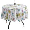 51Dr5jVWikL._SL500_.jpg Benson Mills Nappe Anti-déversement pour intérieur et extérieur pour Printemps/été/fête/Pique-Nique 70" Round with Umbrella Hole Motif Floral