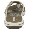 Clarks Brinkley Sea, Tongs Femme, Blanc (White Synthetic)
