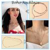 51MHRd24fbS._SL500_.jpg MNSYD Bohême Coloré Perlé Collier Ras du Cou Plage Perles Colliers pour Femmes Adolescentes Multi Couleur Puka Shell Pendentif Perle Couches Cou Chaîne Bijoux