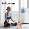 51SOjHqFffL._SL500_.jpg Comfee Climatiseur Mobile Portable 5000 BTU/H 1,4kW, 3-EN-1 Refroidisseur Déshumidificateur Ventilateur, Follow me,Télécommande, Pour pièces de 17㎡/50m³, MPPHA-05CRN7, chambre et studio, EEK A, R290