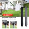 51VYWlIbJ8L._SL500_.jpg PATIO PLUS Housse de Protection pour Séchoirs Parapluie, Tissu Oxford 600D Housse de Protection pour Séchoir de Jardins Housse pour Cordes à Linge Rotatives, 16x16x180cm Gris