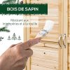 51cmlxcEfKL._SL500_.jpg Outsunny Armoire de Jardin sur Pied avec Plateau - Double Porte, étagère - Bois de Sapin pré-huilé