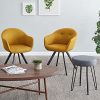 51dxreyWFNL._SL500_.jpg Marque Amazon - Movian Flow - Lot de 2 chaises de salle à manger, Jaune moutarde