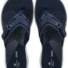 Clarks - Tongs Breeze Sea H Femme, Navy Synthetic