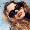Long Keeper Lunettes de Soleil Rectangulaires Vintage Protection UV400 Lunettes Carrées Rétro pour Femmes Homme(Noir)