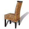 51kE5NbagAL._SL500_.jpg vidaXL 2X Chaise Salle à Manger Abaca Marron Chaise de Cuisine Chaise à Manger
