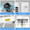 pasapair Climatiseur Portable-4 en 1 Refroidisseur d'air Ventilateur Déshumidificateur,9000BTU/h pour chambre jusqu'à 26㎡-Minuterie 24h/Télécommande/Set Isolation fenêtre/Eco R290 [Classe énergie A]