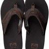 51nd8O4mRaL._SL500_.jpg Reef Leather Fanning, Tongs Homme, Dark Brown, 36 EU
