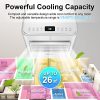 pasapair Climatiseur Portable-4 en 1 Refroidisseur d'air Ventilateur Déshumidificateur,9000BTU/h pour chambre jusqu'à 26㎡-Minuterie 24h/Télécommande/Set Isolation fenêtre/Eco R290 [Classe énergie A]