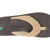Sanuk Men's Fault Line Thong Sandal (12 D(M) US, Tan,Brown)