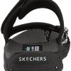 51v01ieQ6IL._SL500_.jpg Skechers Reggae-Zig Swag, Tongs Femme, Noir blanc, 36.5 EU