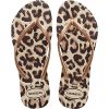 Havaianas Slim Animals, Tongs Femme, Beige, Or Rose, Marron foncé