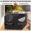 61r-aXk4grS._SL500_.jpg Housse De Protection Imperméable pour Meubles De Jardin, Anti-UV, Protection en Tissue Oxford 210 D Impermeable,pour Table et Chaise Meubles d’extérieur 135x135x75 cm