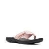 Clarks Breeze Tongs de mer pour femme Rose poudré Édition limitée Noir Taille 45