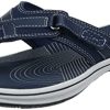 Clarks - Tongs Breeze Sea H Femme, 39 EUR, Navy Synthetic