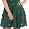 Hell-Bunny Robe Retro Vintage Vixey Rendard Annees 1960 - Verte Hell-Bunny Robe Retro Vintage Vixey Rendard Annees 1960 - Verte (L)