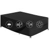 Housse Salon de Jardin 213X132X74cm Housse Table de Jardin 600D Housse Salon de Jardin 213X132X74cm Housse Table de Jardin 600D Oxford Table de Patio Extérieur Housse Rectangulaire Coupevent Imperméable et Anti-UV pour Chaise et Table Housse de Canapé en Rotin