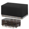 Housse de Protection Housse de Meuble, Bache Salon de Jardin, Housse de Protection Housse de Meuble, Bache Salon de Jardin, Housse de Table Extérieur Bâche de Protection Étanche Tissu Oxford Imperméable, Résistance au Vent, Anti-UV,170 x 94 x 70cm