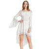 KANCY KOLE Robe Gothique Femme Grande Taille, Robe Ivoire Femme KANCY KOLE Robe Gothique Femme Grande Taille, Robe Ivoire Femme Mi Longue XXL