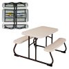 Lifetime Table de Pique Nique pour Enfant Almond 82,5 x Lifetime Table de Pique Nique pour Enfant Almond 82,5 x 90,1 x 53,5 cm 280094