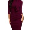 Miusol Robe de cocktail rétro à volants pour femme - Miusol Robe de cocktail rétro à volants pour femme - rouge - Taille S