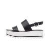 Nero Giardini P908322D Sandales Femme en Cuir - Noir 38 EU