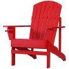 Outsunny Fauteuil de Jardin Adirondack Grand Confort Porte-gobelet intégré Bois Outsunny Fauteuil de Jardin Adirondack Grand Confort Porte-gobelet intégré Bois de Sapin traité Peint Rouge