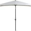 Outsunny Parasol inclinable rectangulaire métal polyester haute densité 2,95L x 1,95l x 2,4H m